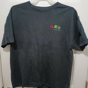 Vintage eBay Embroidered Power Seller XL Black T-Shirt Man's Men's Shirt WoW!